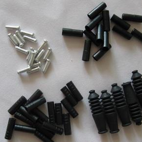 自行車剎車變速線管套橡膠防塵套鋁質線芯線尾帽單車線管組配件